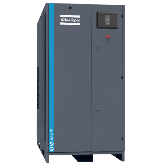 GA 37 FF Oil-injected screw compressor with built-in refrigerant dryer. GA 30+-45 series